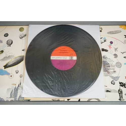 57 - Vinyl - 3 Led Zeppelin LP's to include One (588171) red and purple label, Warner Bros publishing cre... 