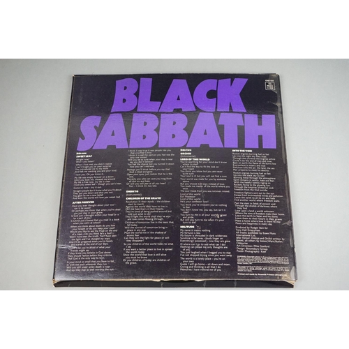 60 - Vinyl - 5 Black Sabbath LP's to include Self Titled (V 06) third pressing, small swirl label, no Ver... 