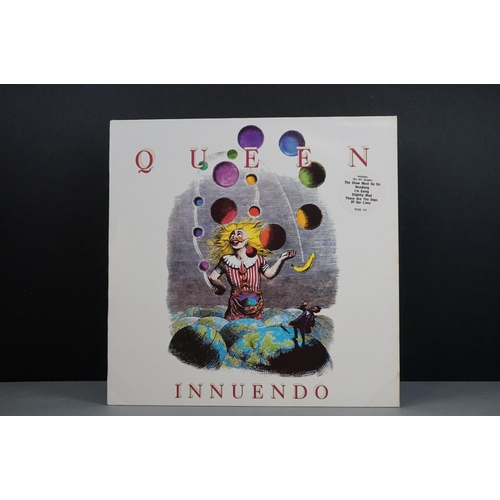 61 - Vinyl - Queen Innuendo (PCSP115) stickered sleeve and lyric inner.  Sleeve & Vinyl Vg+