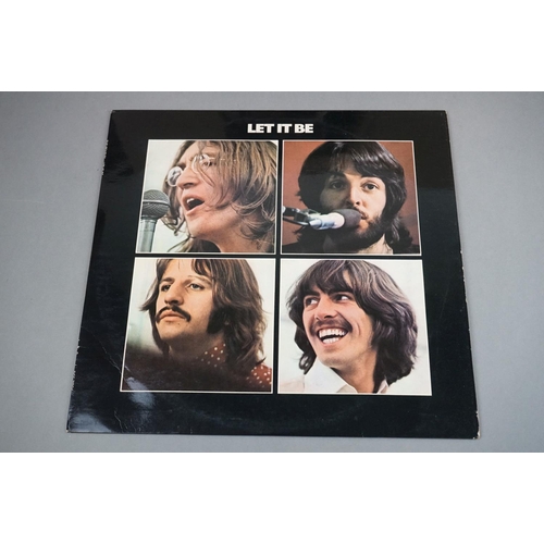 67 - Vinyl - The Beatles Let It Be (Apple PXS 1) album housed in black inner red apple to outer sleeve, s... 