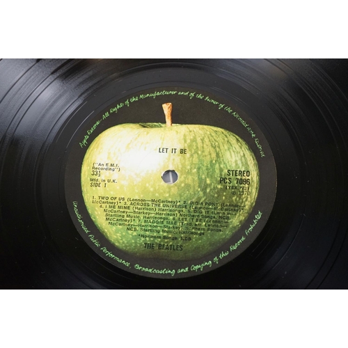 67 - Vinyl - The Beatles Let It Be (Apple PXS 1) album housed in black inner red apple to outer sleeve, s... 