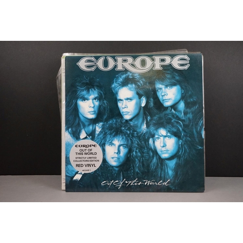 71 - Vinyl - Rock & Metal collection of 25 shaped and picture discs to include Queensryche, Europe, Bruce... 