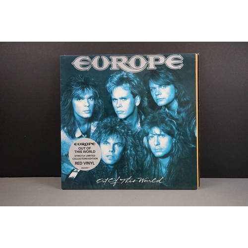 71 - Vinyl - Rock & Metal collection of 25 shaped and picture discs to include Queensryche, Europe, Bruce... 