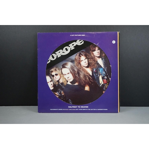 71 - Vinyl - Rock & Metal collection of 25 shaped and picture discs to include Queensryche, Europe, Bruce... 