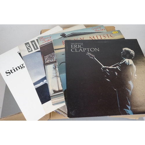 72 - Vinyl - Rock collection of approx 30 LP's to include Led Zeppelin, David Bowie, Pink Floyd, Eric Cla... 