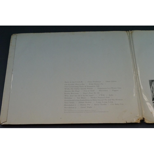 172 - Vinyl - The Beatles White Album (PMC 7067/8) mono, No.0292189, top loader, black inners, no poster o... 