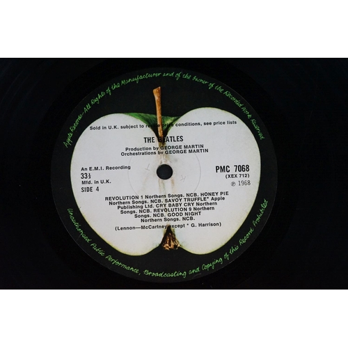 172 - Vinyl - The Beatles White Album (PMC 7067/8) mono, No.0292189, top loader, black inners, no poster o... 