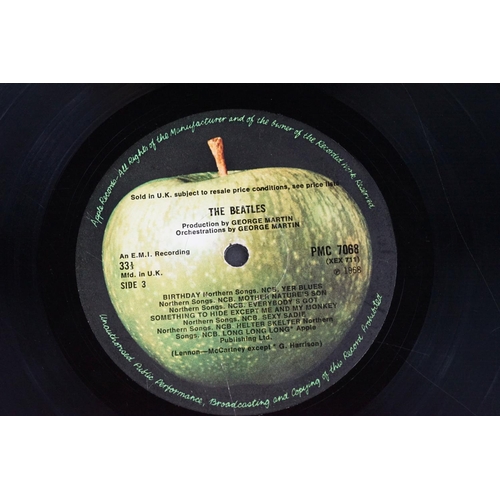 172 - Vinyl - The Beatles White Album (PMC 7067/8) mono, No.0292189, top loader, black inners, no poster o... 