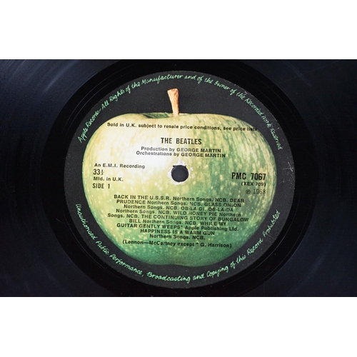 172 - Vinyl - The Beatles White Album (PMC 7067/8) mono, No.0292189, top loader, black inners, no poster o... 