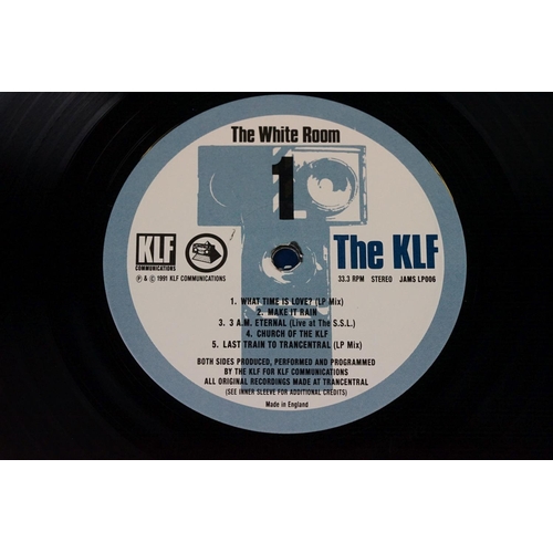 98 - Vinyl - The KLF The White Room (JAMS LP 006) stickered sleeve.  Sleeve & Vinyl Ex