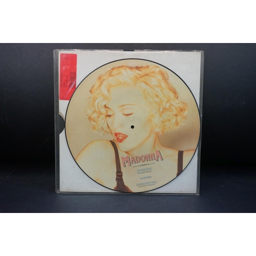 289 - Vinyl - 10 Madonna picture discs to include Rain, Who's That Girl, Express Yourself, Like A Prayer, ... 