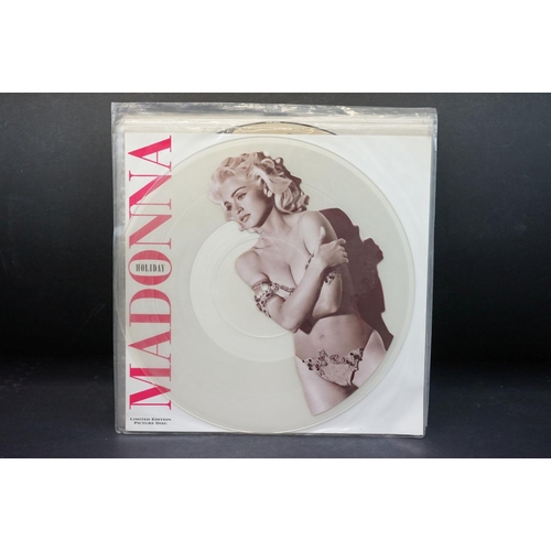 289 - Vinyl - 10 Madonna picture discs to include Rain, Who's That Girl, Express Yourself, Like A Prayer, ... 