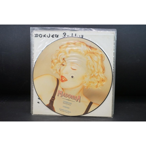 289 - Vinyl - 10 Madonna picture discs to include Rain, Who's That Girl, Express Yourself, Like A Prayer, ... 