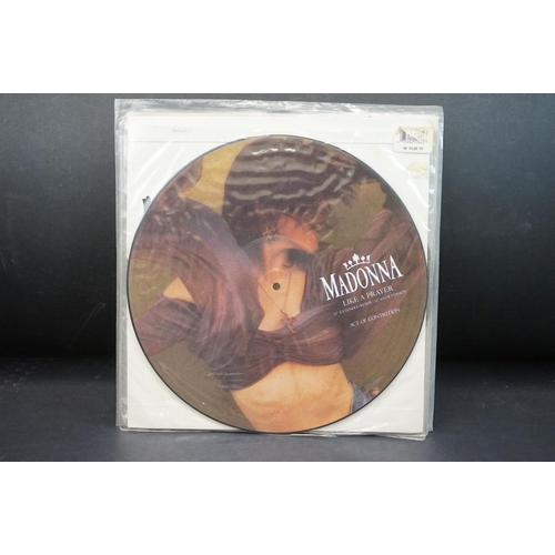 289 - Vinyl - 10 Madonna picture discs to include Rain, Who's That Girl, Express Yourself, Like A Prayer, ... 