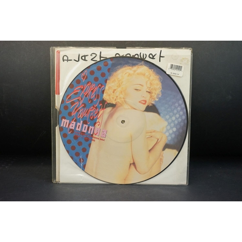 289 - Vinyl - 10 Madonna picture discs to include Rain, Who's That Girl, Express Yourself, Like A Prayer, ... 