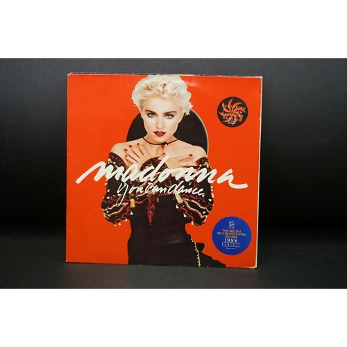 290 - Vinyl - Nine Madonna LPs to include Like A Virgin, True Blue, Whos That Girl, The Girlie Show, You C... 