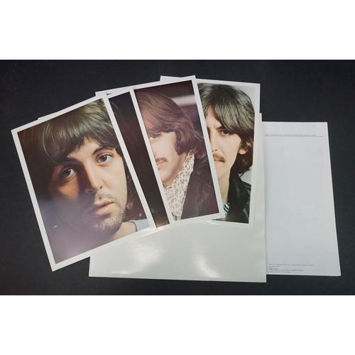 293 - Vinyl - Four The Beatles White Album LPs to include PCS7067 with inserts and poster numbered 0475682... 