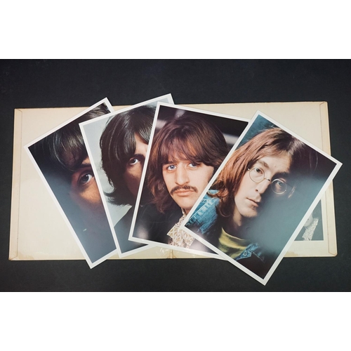 293 - Vinyl - Four The Beatles White Album LPs to include PCS7067 with inserts and poster numbered 0475682... 