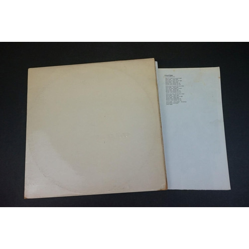 293 - Vinyl - Four The Beatles White Album LPs to include PCS7067 with inserts and poster numbered 0475682... 