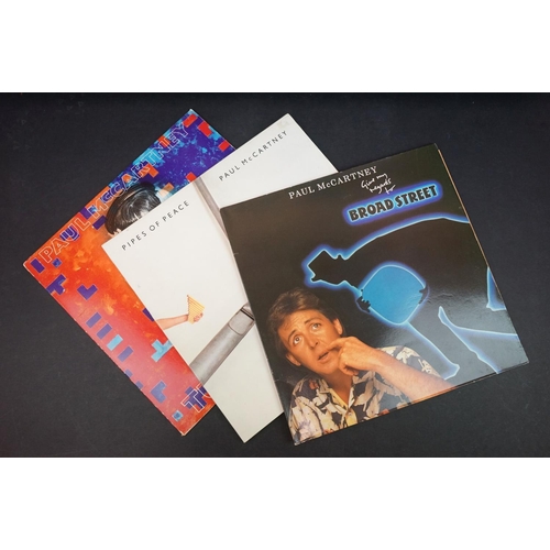 295 - Vinyl - Nine Paul McCartney / Wings LPs to include London Town (stamped to cover 'Property of EMI R ... 