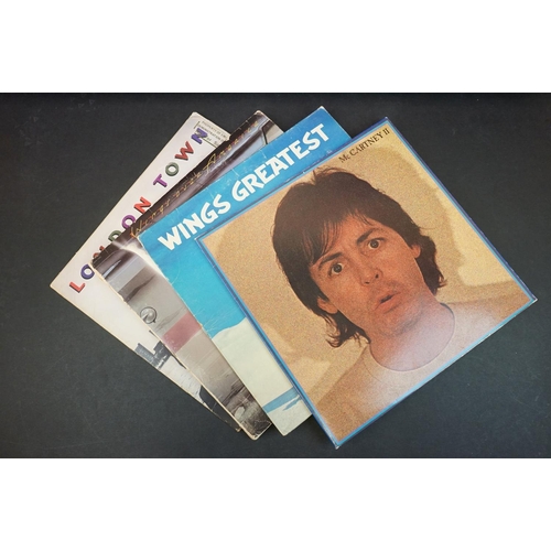 295 - Vinyl - Nine Paul McCartney / Wings LPs to include London Town (stamped to cover 'Property of EMI R ... 