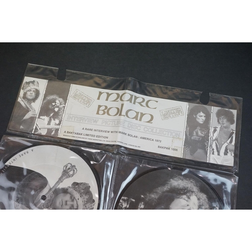 298 - Vinyl - Marc Bolan ltd edn Interview Picture Disc Collection and Michael Jackson Souvenir Pack MJ5, ... 