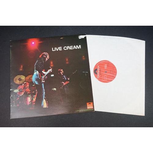 302 - Vinyl - Four Cream LPs to include 2 x Wheels of Fire (583040 & 583033), Live Cream on Polydor Super ... 