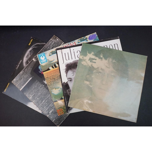 307 - Vinyl - 16 John Lennon and related LPs to include Imagine, Mind Games, Rock n Roll, Double Fantasy, ... 