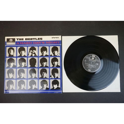 342 - Vinyl - Four The Beatles LPs to include Abbey Road PCS7088, For Sale PMC1240 flip back, Hard Days Ni... 