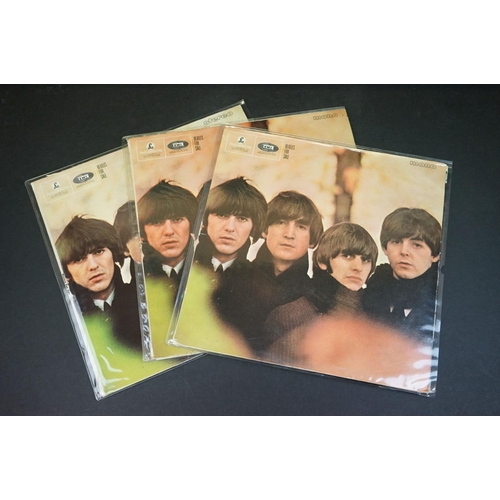 346 - Vinyl - Eight The Beatles LPs to include 3 x Hard Days NIght, 2 x Revolver and 3 x For Sale, vg over... 