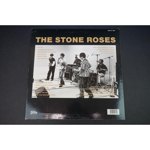 611 - Vinyl - The Stone Roses 2 LP's to include Self Titled (ORE LP 502) x 2 and 2 12