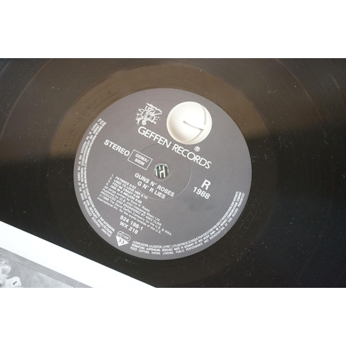 612 - Vinyl - Guns N Roses 4 LP's to include Appetite For Destruction (WX 125) 3 stickers to sleeve but Ja... 