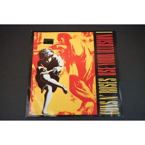 612 - Vinyl - Guns N Roses 4 LP's to include Appetite For Destruction (WX 125) 3 stickers to sleeve but Ja... 