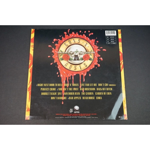 612 - Vinyl - Guns N Roses 4 LP's to include Appetite For Destruction (WX 125) 3 stickers to sleeve but Ja... 