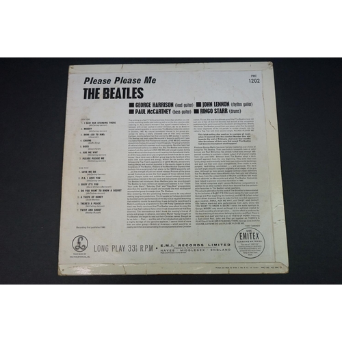 620 - Vinyl - The Beatles 2 LP's to include Please Please Me (PMC 1202) black and yellow label, showing Th... 