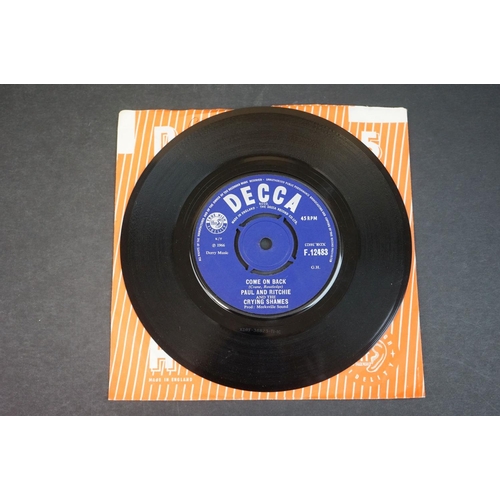 624 - Vinyl - Paul and Ritchie & The Crying Shames - September In The Rain (Decca 12483) Mod / Beat / Rock... 