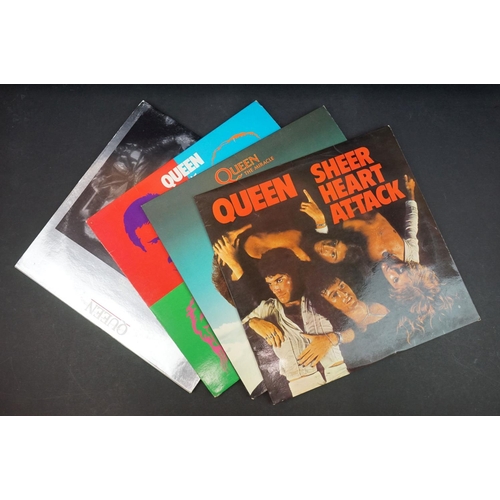 686 - Vinyl - Queen & Freddie Mercury collection of 17 LP's including A Kind Of Magic, A Day At The Races,... 