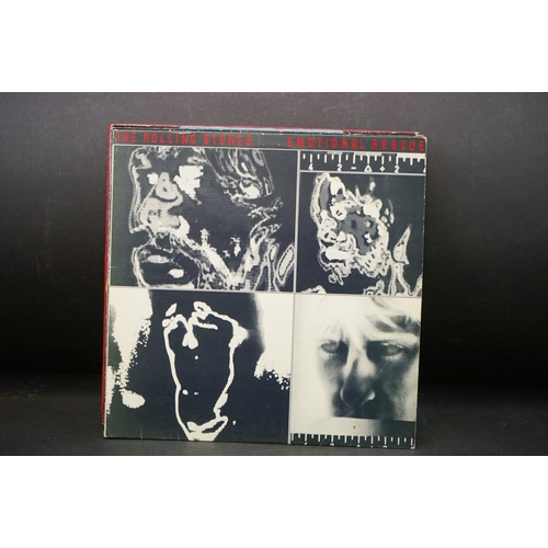 691 - Vinyl - Rolling Stones 8 LP's to include Rewind (1971-84) poor sleeve, Emotional Rescue, Made In The... 