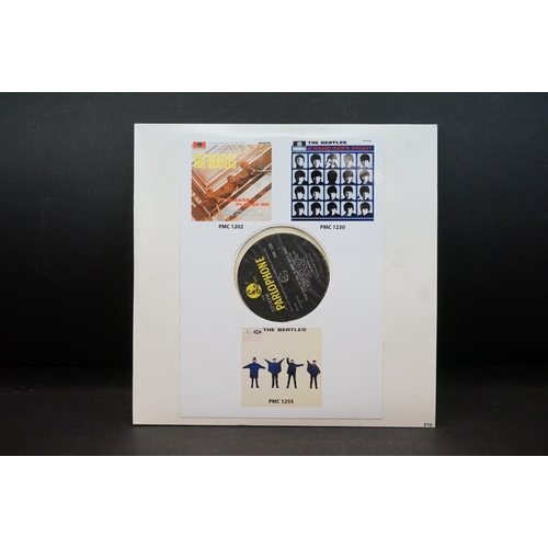 693 - Vinyl - The Beatles 3 LP's in custom sleeve to include Please Please Me (PMC 1202), A Hard Days Nigh... 