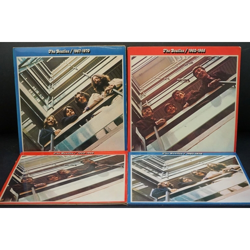 694 - Vinyl - The Beatles 4 LP's to include 1962-66 x 2 (PCSP 717) and 1967-70 x 2 (one French pressing). ... 