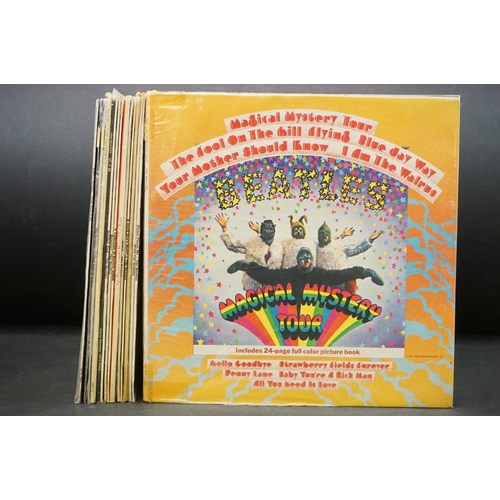 710 - Vinyl - The Beatles 15 LP's to include Please Please Me, With The Beatles, For Sale, A Hard Days Nig... 