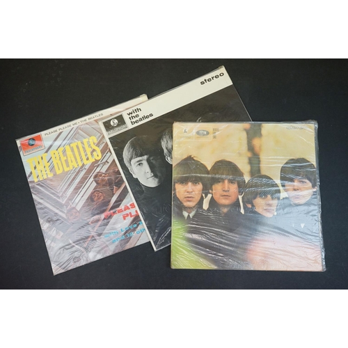 710 - Vinyl - The Beatles 15 LP's to include Please Please Me, With The Beatles, For Sale, A Hard Days Nig... 