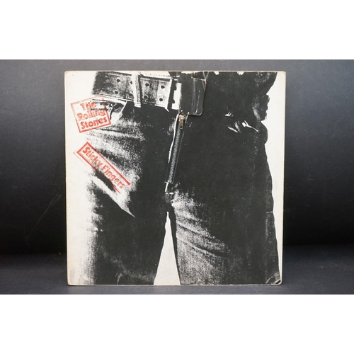 714 - Vinyl - Collection of 6 LP's featuring Rollings Stones Sticky Fingers, Exile On Main St, Out Of Our ... 