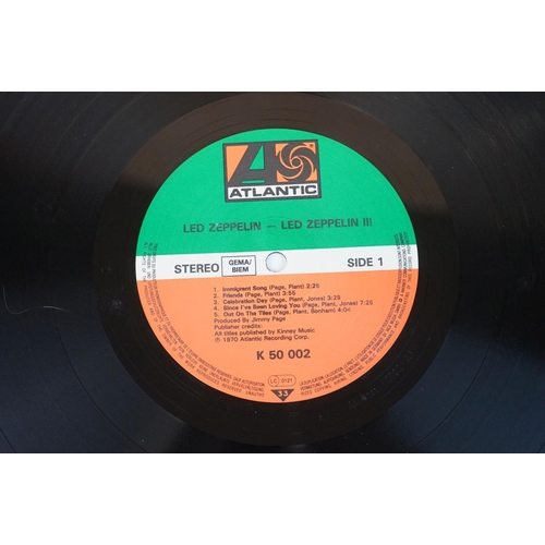 739 - Vinyl - Two Led Zeppelin LP's both German pressings to include Two (K 40037) and Three (K 50002) bot... 