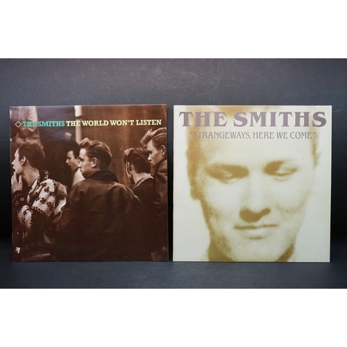 743 - Vinyl - 2 The Smiths LP's to include The World Won't Listen (Rough Trade 101) and Strangeways Here W... 