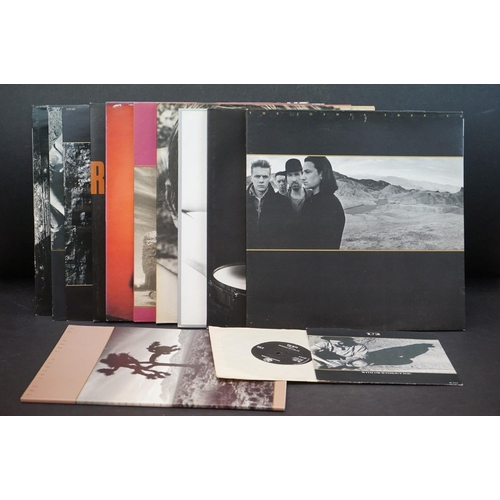 748 - Vinyl - U2 Collection of 7 LP's and 5 singles to include The Joshua Tree, Desire, Boy, War, The Unfo... 