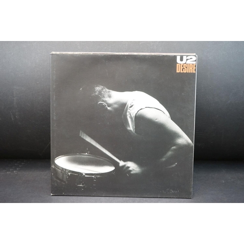 748 - Vinyl - U2 Collection of 7 LP's and 5 singles to include The Joshua Tree, Desire, Boy, War, The Unfo... 