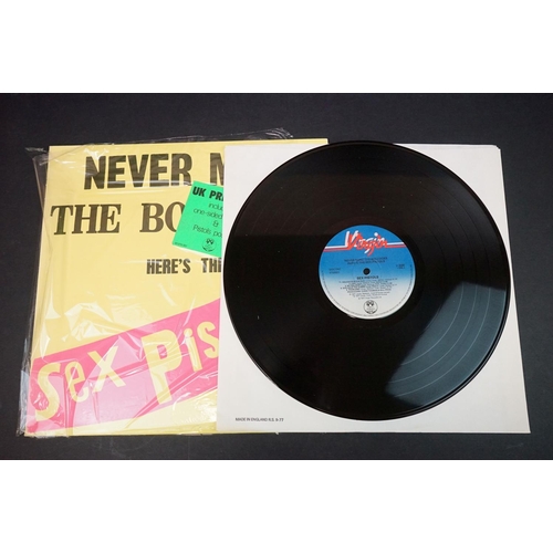 183 - Vinyl - Sex Pistols Never Mind The Bollocks Here's The Sex Pistols (SPOTS 001) green stickered UK pr... 