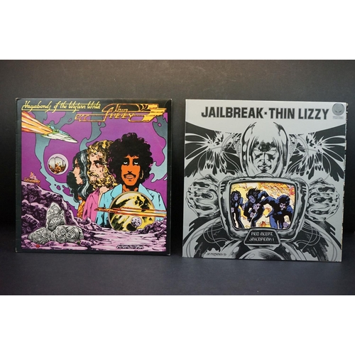 239 - Vinyl - Two Thin Lizzy LPs to include Jailbreak on Vertigo 9102008 die cut sleeve and Vagabonds of t... 