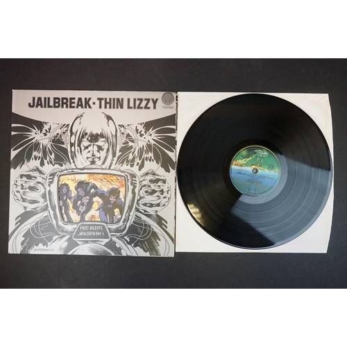 239 - Vinyl - Two Thin Lizzy LPs to include Jailbreak on Vertigo 9102008 die cut sleeve and Vagabonds of t... 